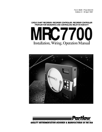 Thumbnail of document Manual - MRC 7700 Circular Chart Recorder
